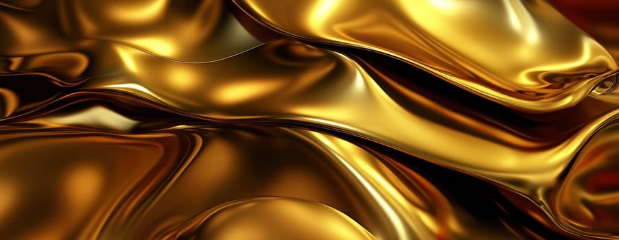 Gold background or texture and gradients shadow. AI Generative