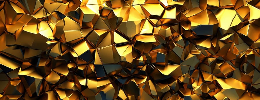 Gold background or texture and gradients shadow. AI Generative