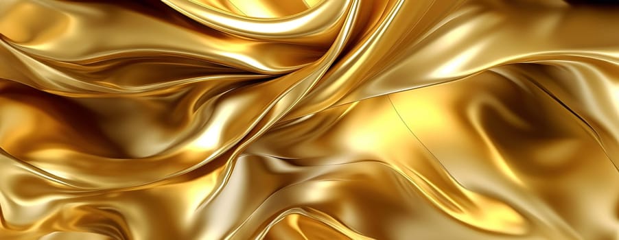 Gold background or texture and gradients shadow. AI Generative