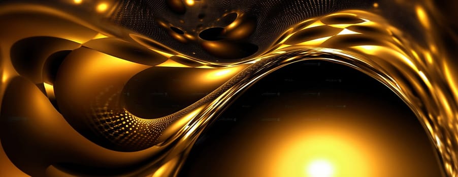 Gold background or texture and gradients shadow. AI Generative