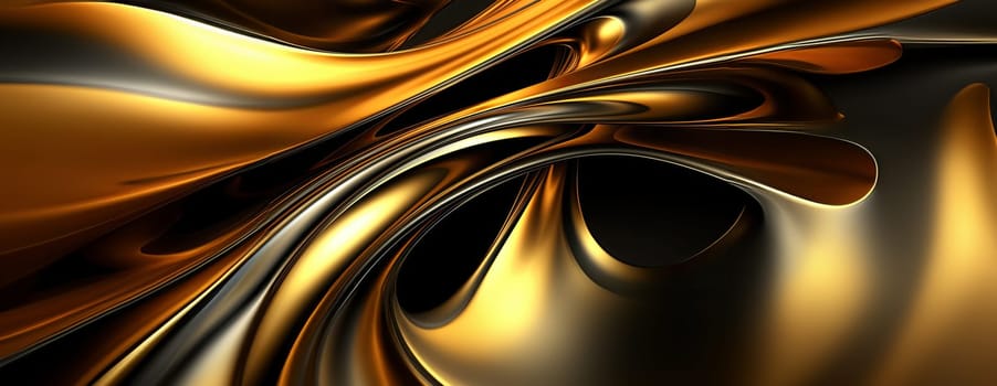 Gold background or texture and gradients shadow. AI Generative