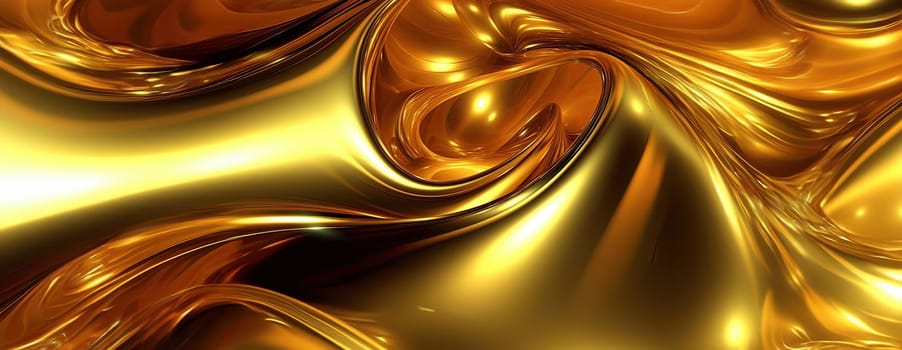 Gold background or texture and gradients shadow. AI Generative