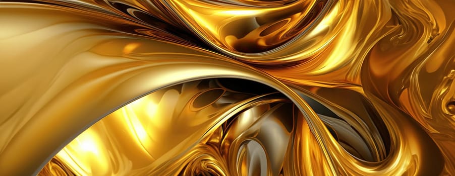 Gold background or texture and gradients shadow. AI Generative