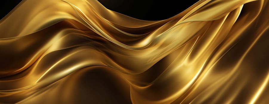 Gold background or texture and gradients shadow. AI Generative