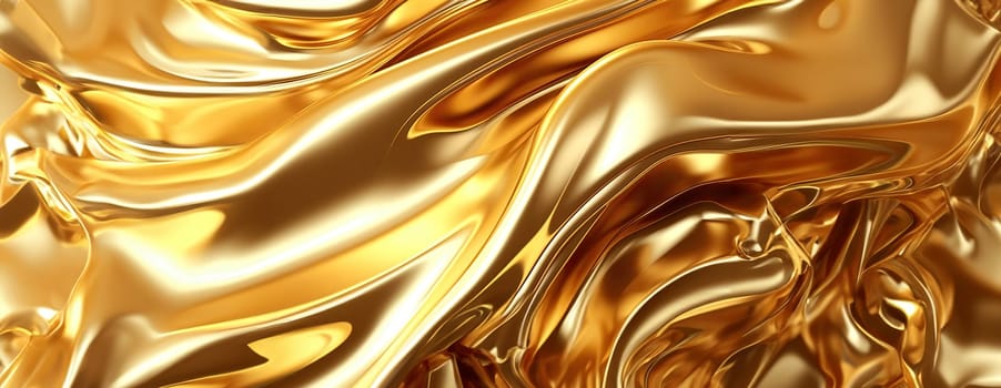 Gold background or texture and gradients shadow. AI Generative