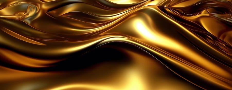 Gold background or texture and gradients shadow. AI Generative