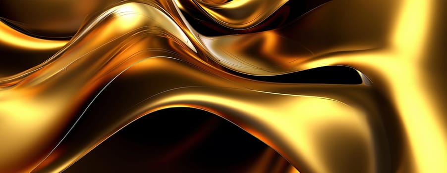 Gold background or texture and gradients shadow. AI Generative