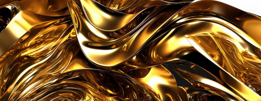 Gold background or texture and gradients shadow. AI Generative