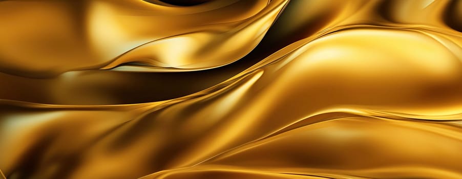 Gold background or texture and gradients shadow. AI Generative