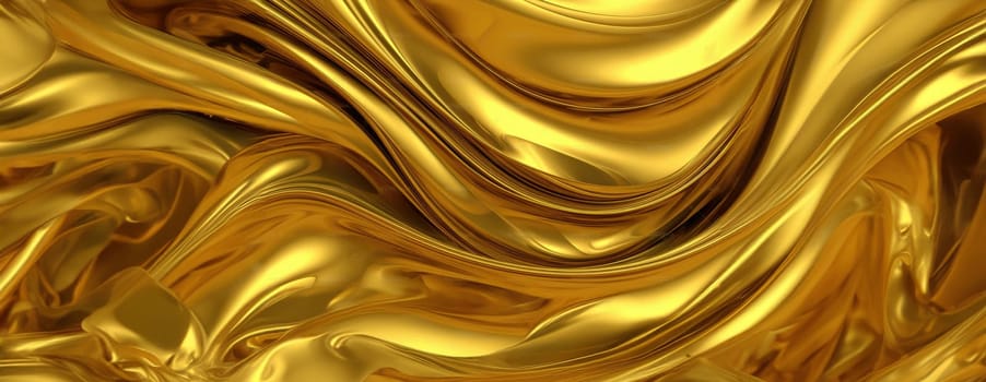 Gold background or texture and gradients shadow. AI Generative