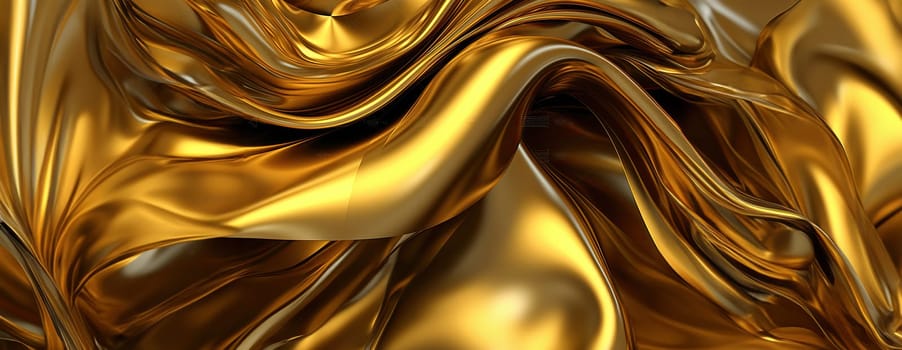 Gold background or texture and gradients shadow. AI Generative