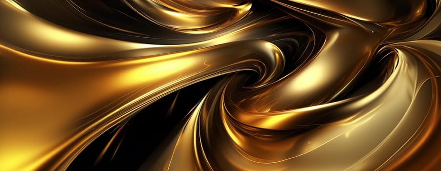 Gold background or texture and gradients shadow. AI Generative