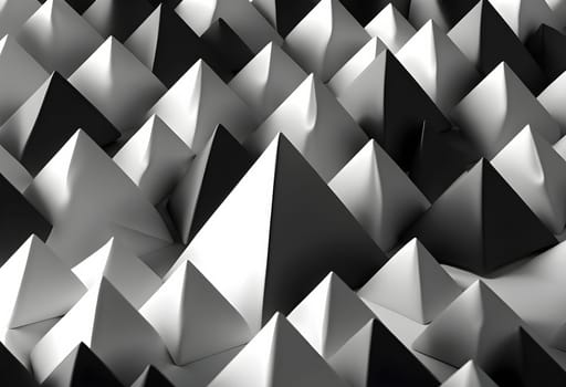 black and white photo of a wall, 3D render of hell background, black background, pyramids Generate AI
