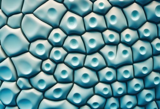 close up of wall with dimpled pattern complex patterns biomorph light blue gradient Generate AI