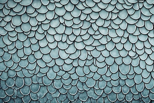 close-up of fish scale pattern abstraction, high detail, round repeating pattern Generate AI