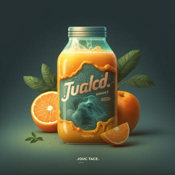 Refreshing Fruit Juice in Elegant Glass for Vibrant Banner download Image