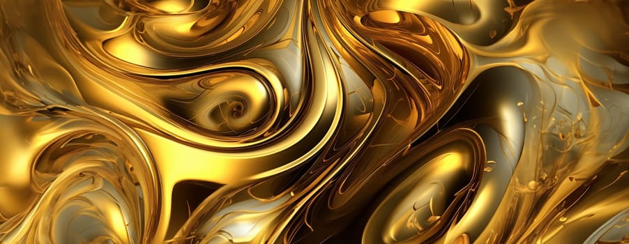 Gold background or texture and gradients shadow. AI Generative