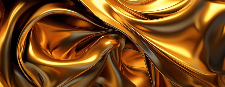 Gold background or texture and gradients shadow. AI Generative