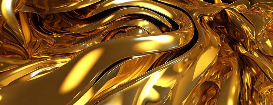 Gold background or texture and gradients shadow. AI Generative