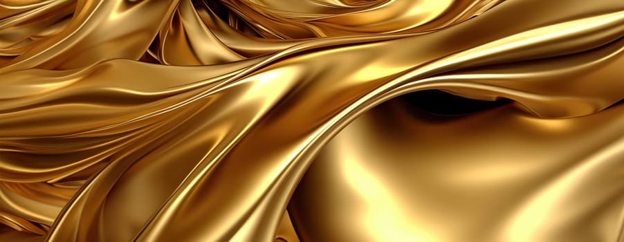 Gold background or texture and gradients shadow. AI Generative