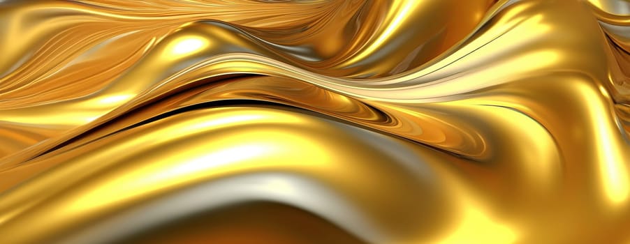 Gold background or texture and gradients shadow. AI Generative