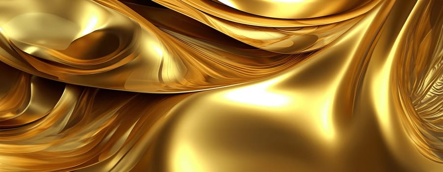 Gold background or texture and gradients shadow. AI Generative