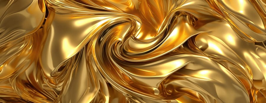 Gold background or texture and gradients shadow. AI Generative