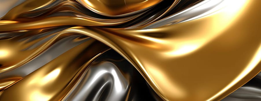 Gold background or texture and gradients shadow. AI Generative