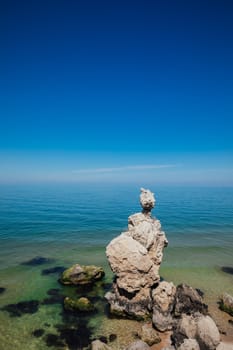 Beautiful landscape on Bergu sea beach