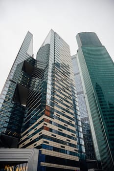 skyscrapers business district of Moscow City