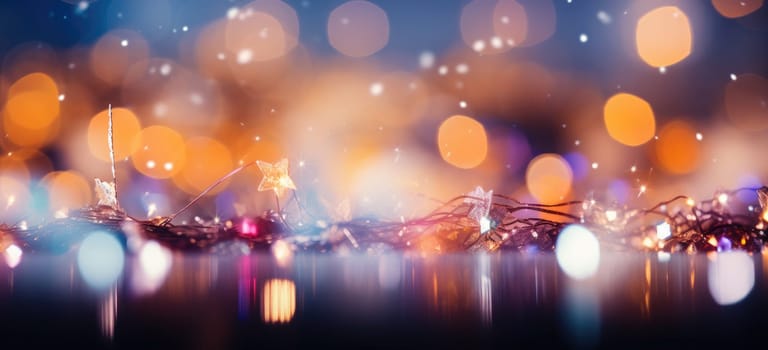 Abstract image with bright multi-colored bokeh lights, perfect for creative and artistic design. Dynamic colours and out-of-focus elements create a lively and energetic background.