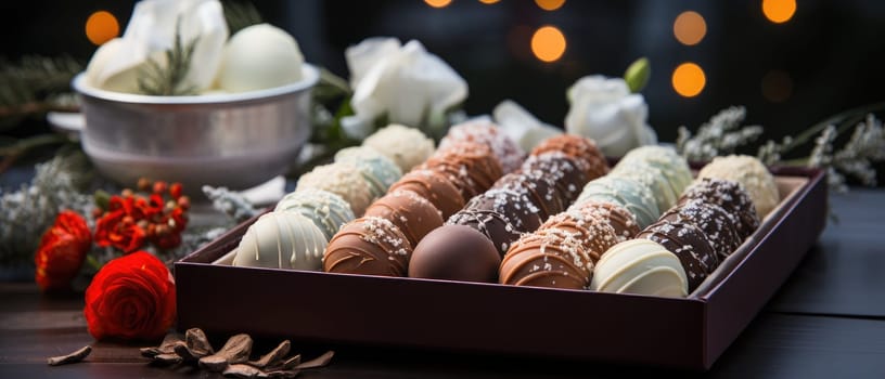 Enter the world of Christmas magic with these sweet balls made from the most delicate chocolates