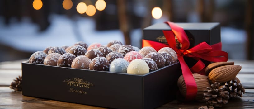 Enter the world of Christmas magic with these sweet balls made from the most delicate chocolates
