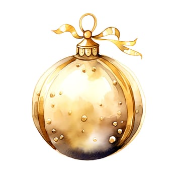 Watercolor Christmas ball. Watercolor Christmas balls clipart is a great choice for creating cards, invitations, party supplies and decorations. AI generated.