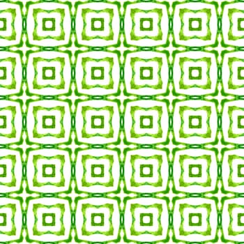 Summer exotic seamless border. Green curious boho chic summer design. Textile ready creative print, swimwear fabric, wallpaper, wrapping. Exotic seamless pattern.