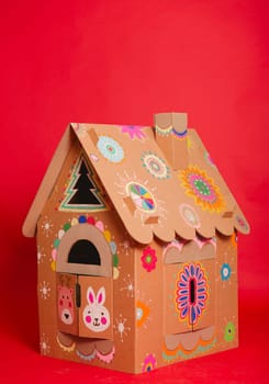 Cardboard playhouse Made Of Cardboard.