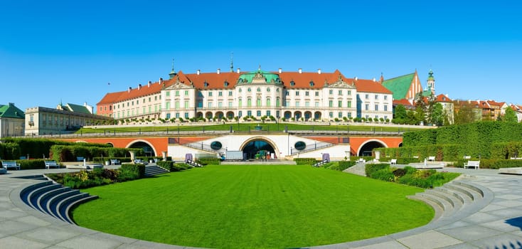 Royal Castle, a famous landmark in the Old Town of Warsaw, Poland