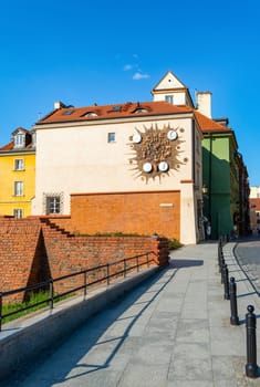 Warsaw, Poland – May 09, 2023 Street in the old town of Warsaw - the capital of Poland.