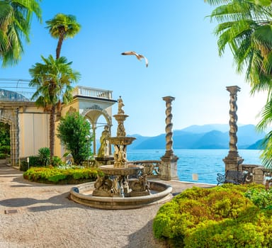 View of Lake Como from Villa Monastero Italy