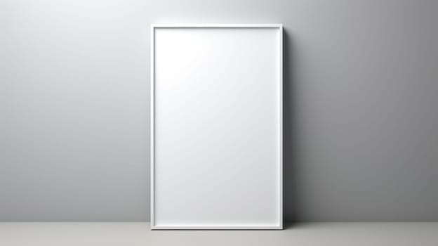 blank white picture photo frame mock-up, ai