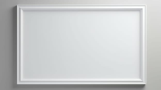 blank white picture photo frame mock-up, ai