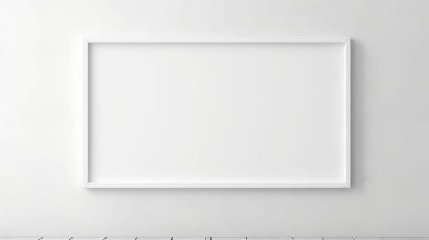 blank white picture photo frame mock-up, ai