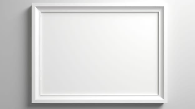 blank white picture photo frame mock-up, ai