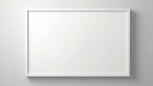 blank white picture photo frame mock-up, ai