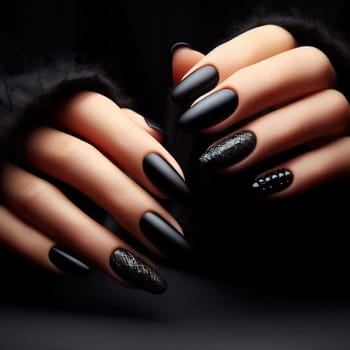 Interesting illustration on the theme of healthy and beautiful nails. High quality photo