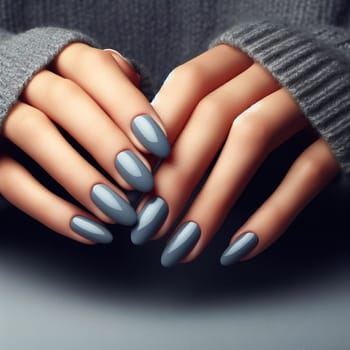 Interesting illustration on the theme of healthy and beautiful nails. High quality photo