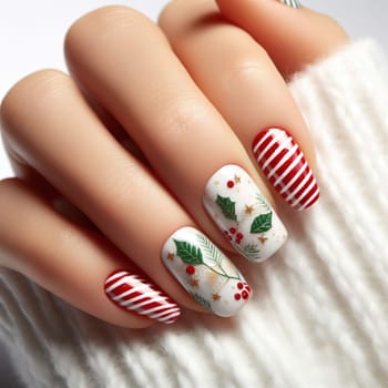 Interesting illustration on the theme of healthy and beautiful nails. High quality photo