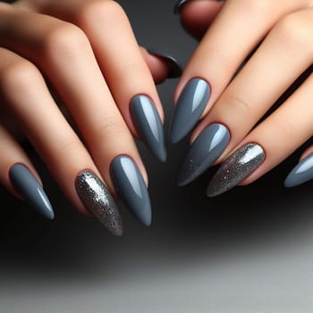 Interesting illustration on the theme of healthy and beautiful nails. High quality photo
