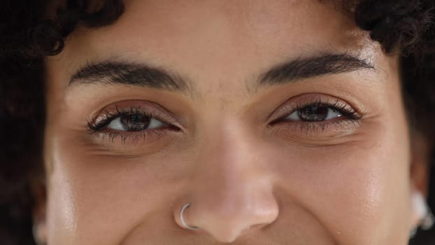 portrait of cute beautiful young woman close-up