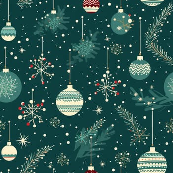 Christmas decorative seamless background. Template for fabric, wrapping paper, web, etc.